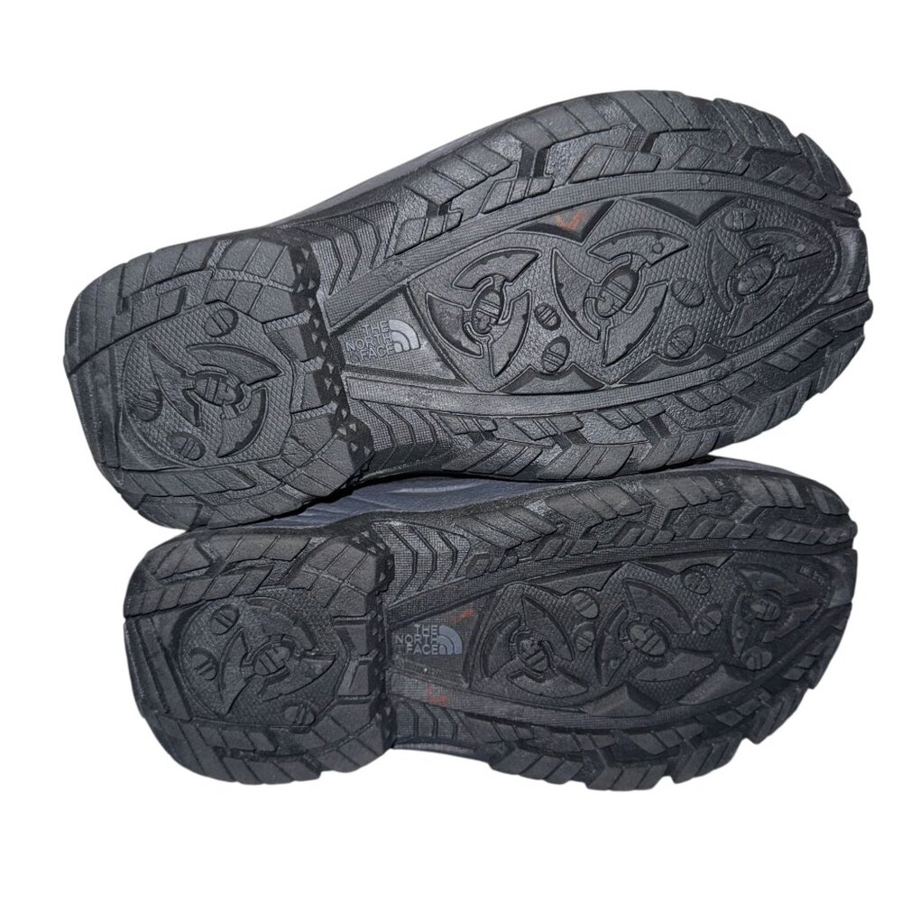 The North Face Heat Seeker Winter Snow Boots Boys 1 Black Leather Waterproof - Picture 9 of 10